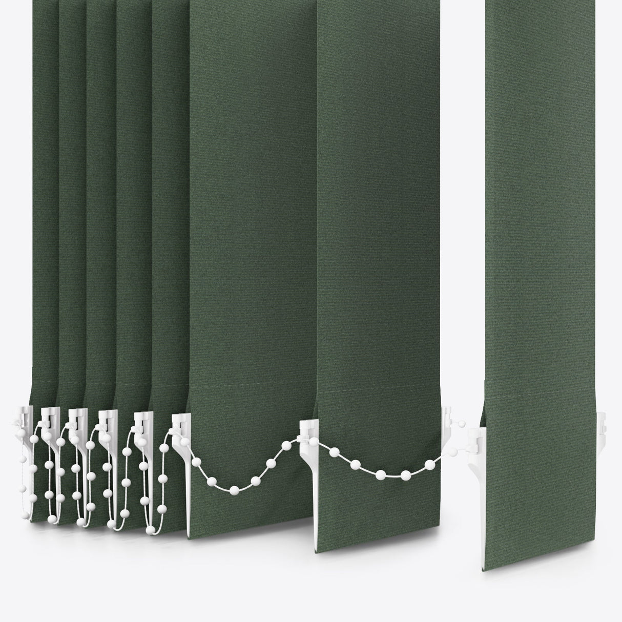 Designo Loden Green Blackout Vertical Blinds - Zen Shades