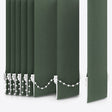 Designo Loden Green Blackout Vertical Blinds Replacement Slats - Zen Shades