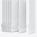 Designo Shadow White Vertical Blinds - Zen Shades