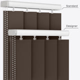 Designo Shiny Black Vertical Blinds - Zen Shades