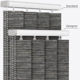 Designo Wood Pewter Vertical Blinds - Zen Shades