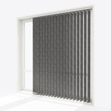 Designo Wood Pewter Vertical Blinds - Zen Shades