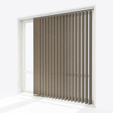 Designo Wood Sepia Tint Vertical Blinds Replacement Slats - Zen Shades