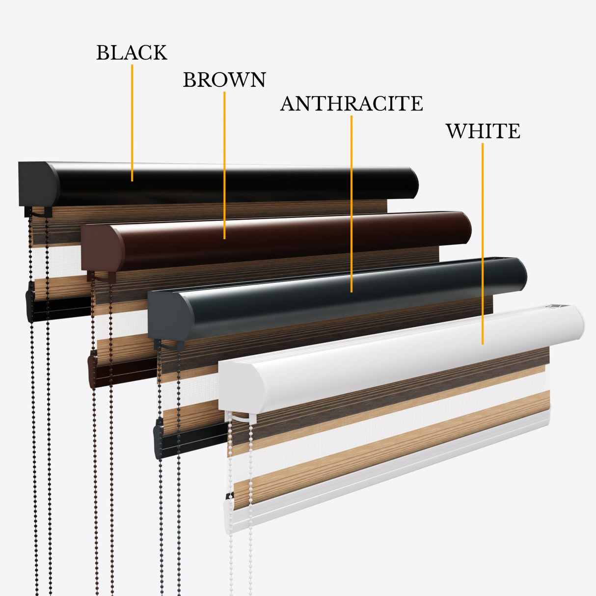 Eclipse Oak Day & Night Blinds - Zen Shades