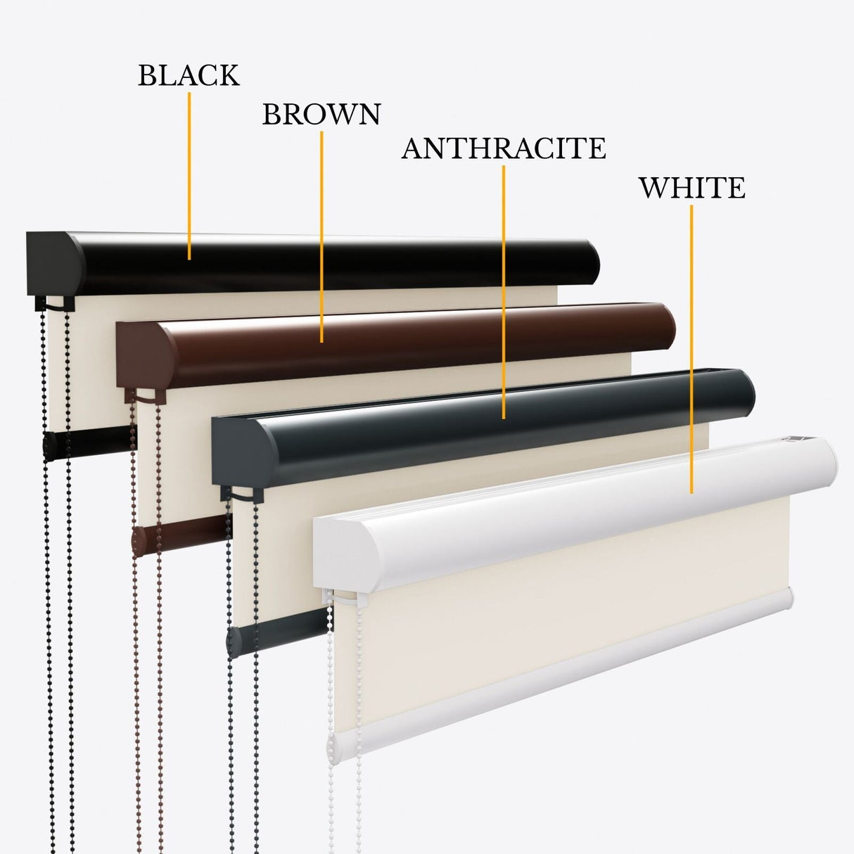 Endura Papyrus Blackout Roller Blinds - Zen Shades