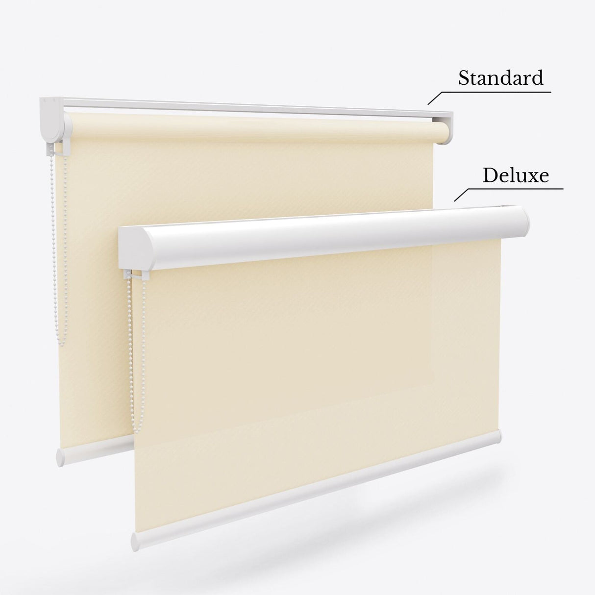 Essence Bone White Roller Blinds - Zen Shades