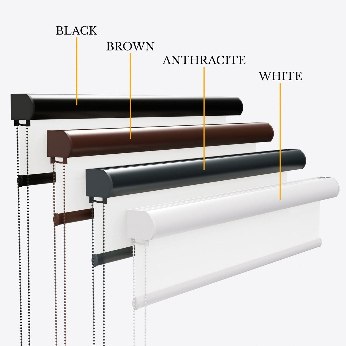 Essence White Roller Blinds - Zen Shades