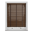 Fired Walnut Real Wooden Blinds With Tapes - Zen Shades