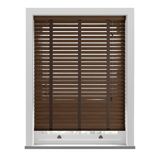 Fired Walnut Real Wooden Blinds With Tapes - Zen Shades