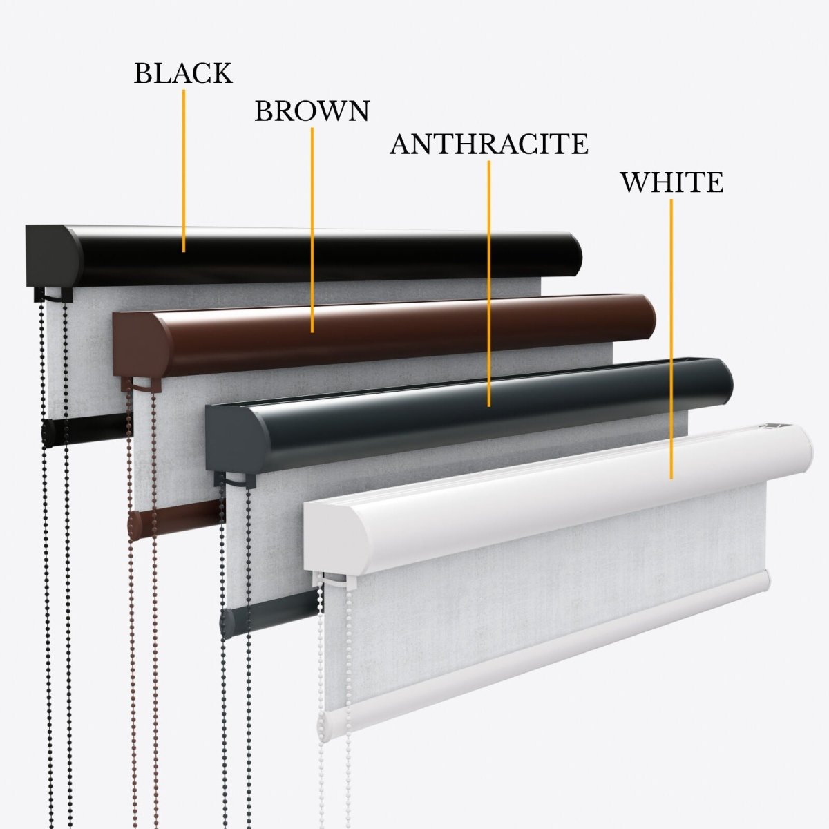 Glamour Brilliant White Blackout Roller Blinds - Zen Shades