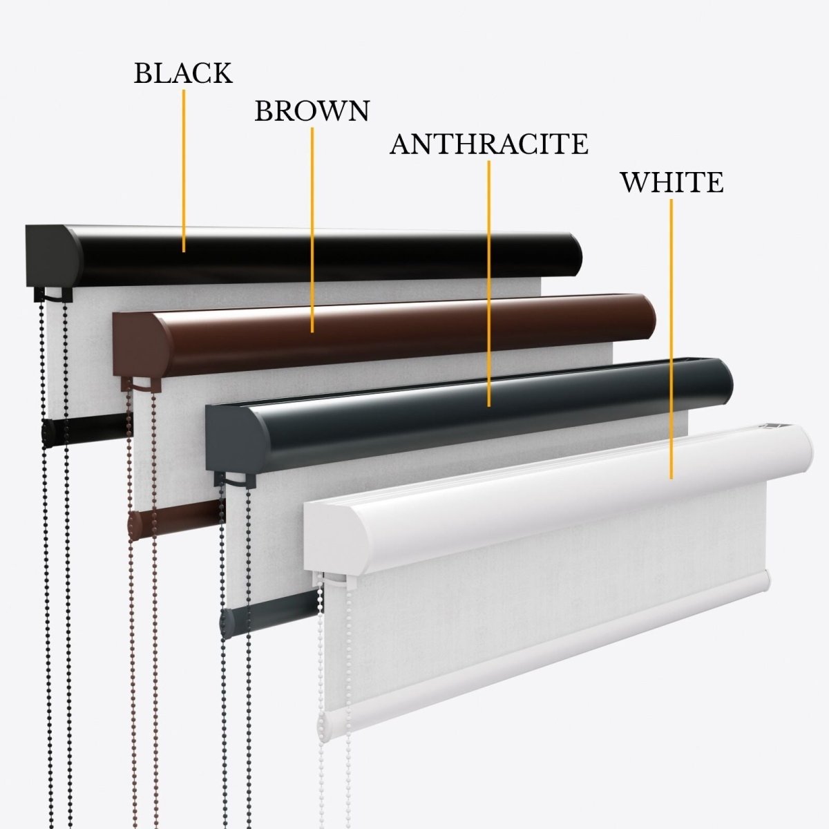 Glamour White Onyx Blackout Roller Blinds - Zen Shades