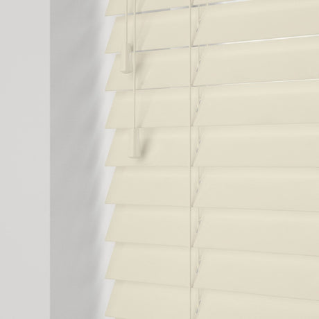 Gloss Creme Real Wooden Blinds - Zen Shades