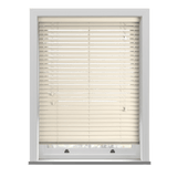 Gloss Creme Real Wooden Blinds - Zen Shades