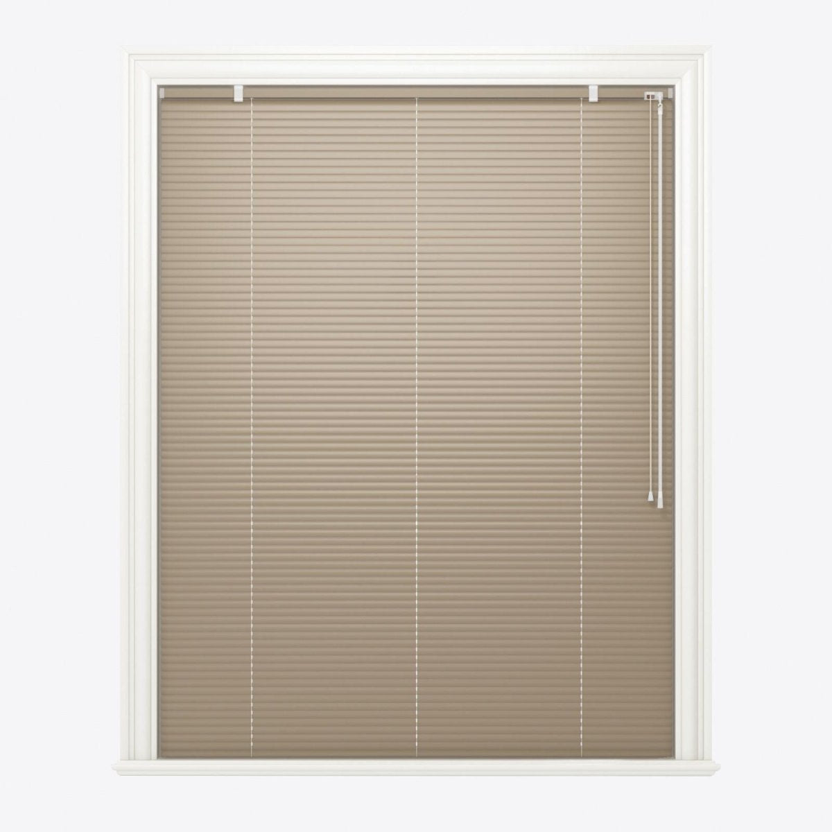 Gloss Grey Beige Venetian Blinds - Zen Shades