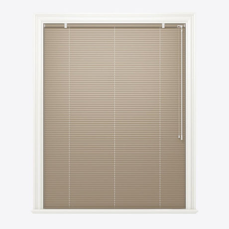 Gloss Grey Beige Venetian Blinds - Zen Shades