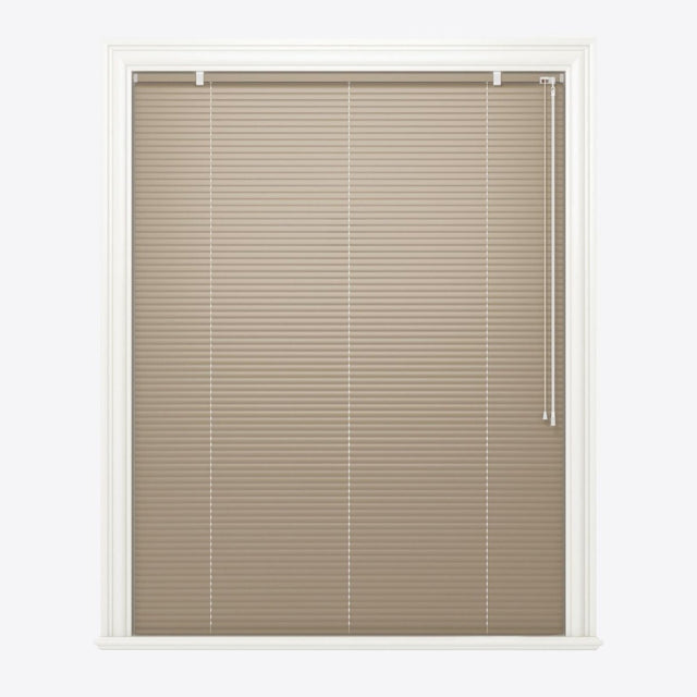 Gloss Grey Beige Venetian Blinds - Zen Shades