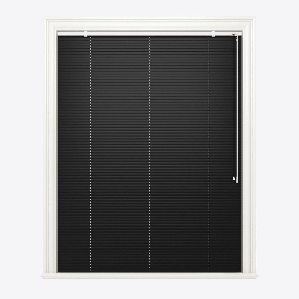 Gloss Jet Black Venetian Blinds - Zen Shades