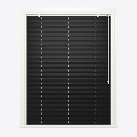 Gloss Jet Black Venetian Blinds - Zen Shades