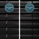 Gloss Jet Black Venetian Blinds - Zen Shades