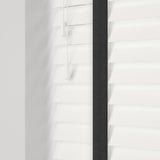 Gloss Pure Real Wooden Blinds With Jet Tapes - Zen Shades