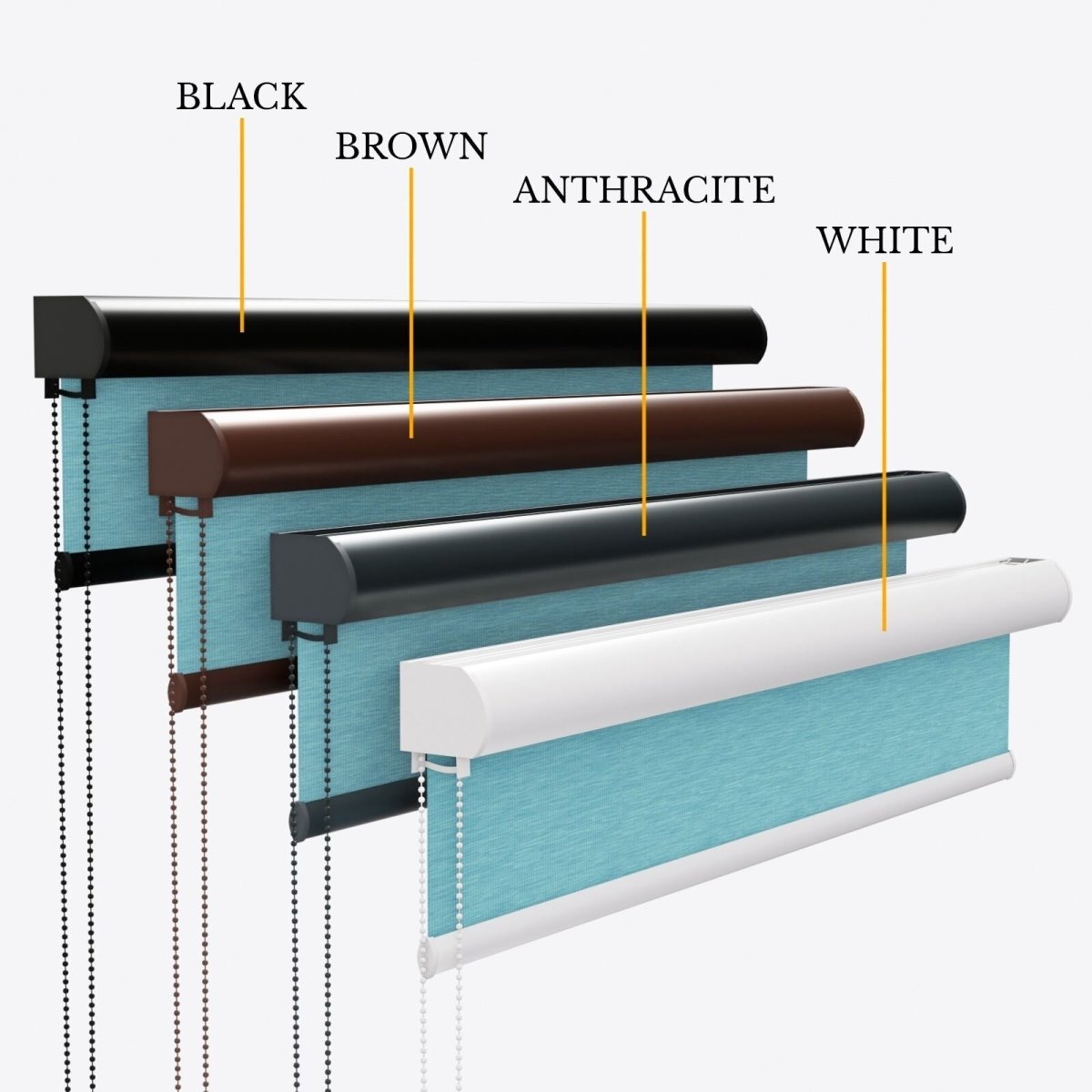 Hampton Arctic Blue Roller Blinds - Zen Shades