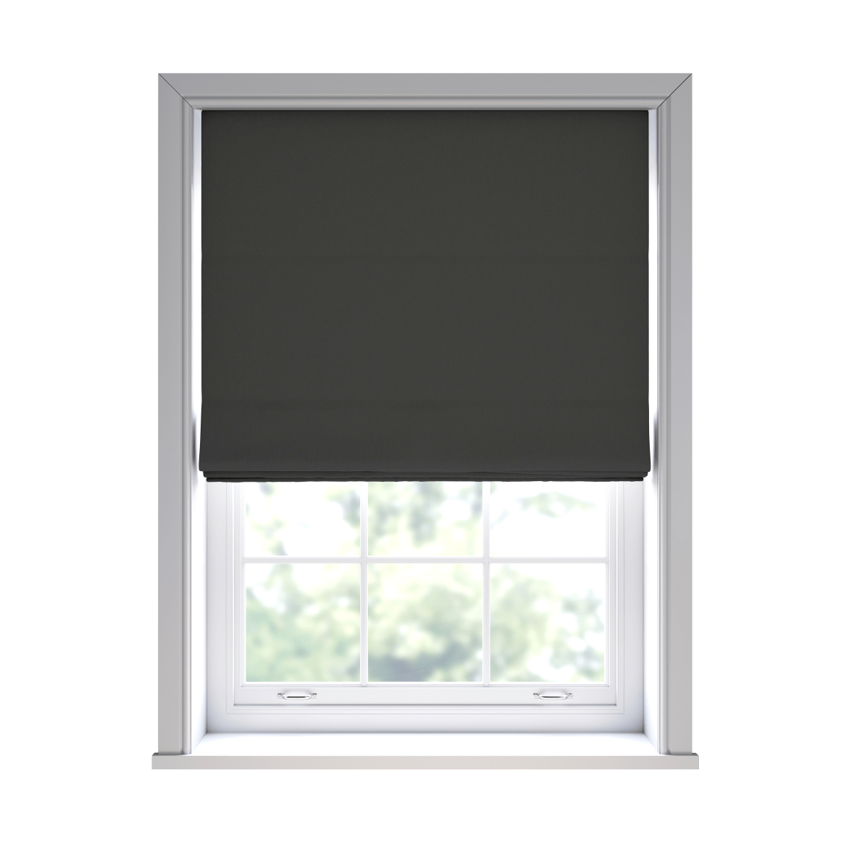 Haven Slate Roman Blinds - Zen Shades