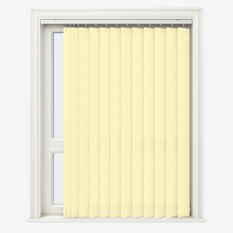 Herringbone Designer Cream Yellow Vertical Blinds - Zen Shades