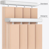 Herringbone Ivory Cream Vertical Blinds - Zen Shades