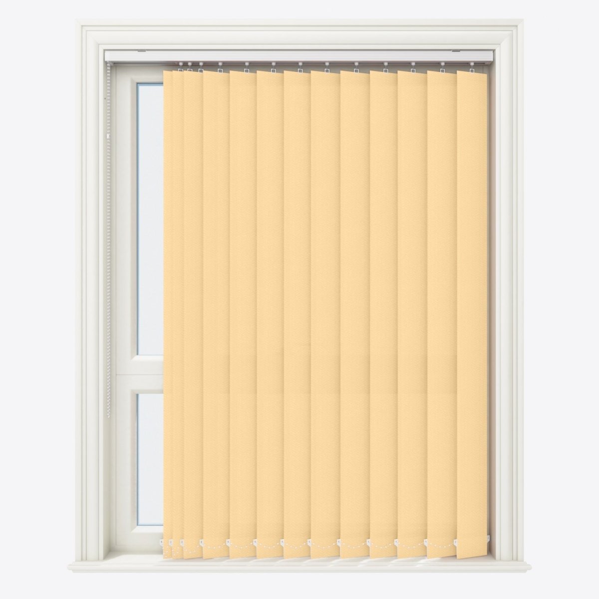 Herringbone Sandalwood Beige Vertical Blinds - Zen Shades