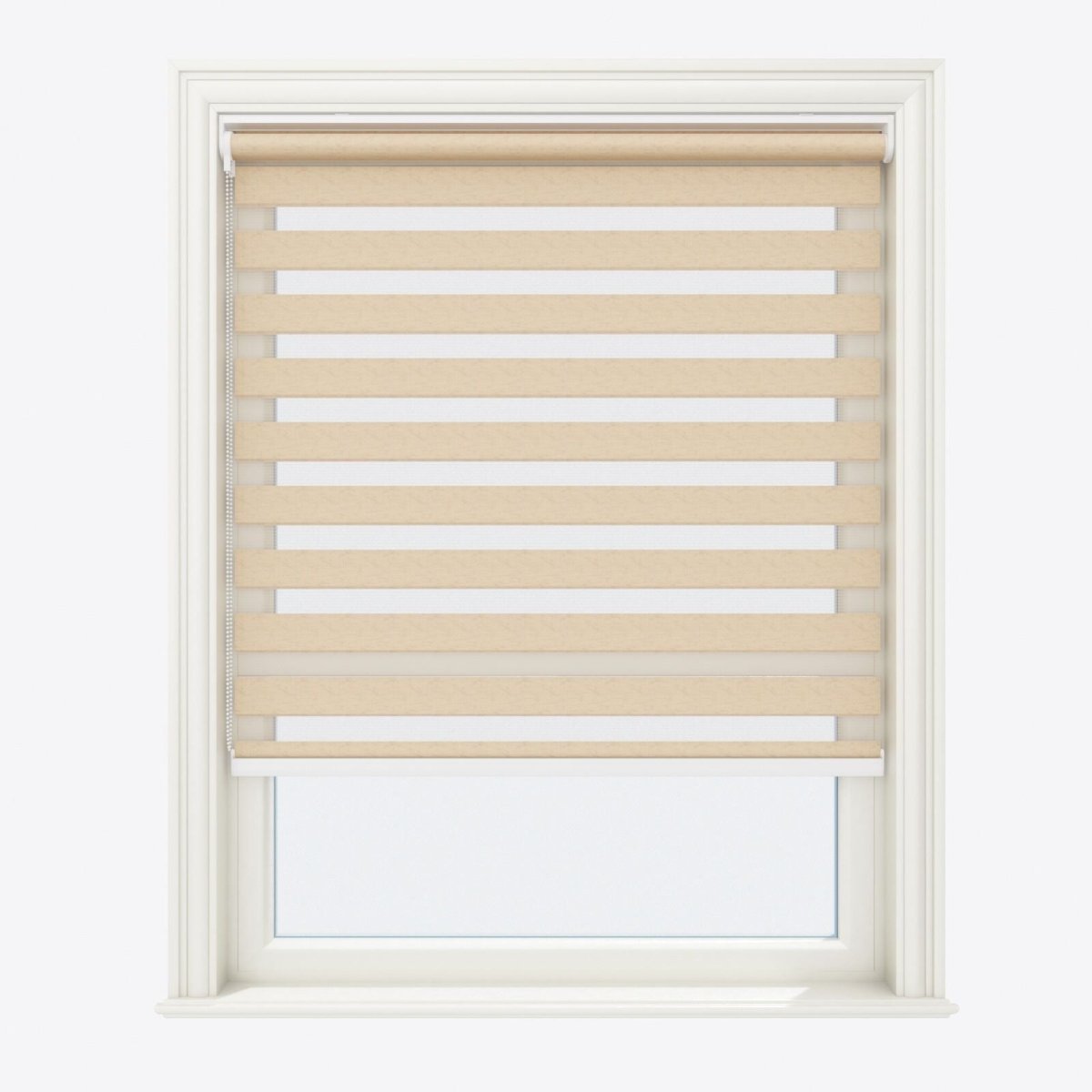 Linen Biscuit Beige Day & Night Blinds - Zen Shades