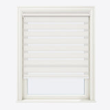 Linen Winter White Day & Night Blinds - Zen Shades