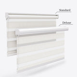 Linen Winter White Day & Night Blinds - Zen Shades