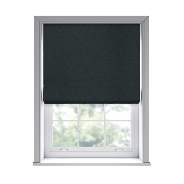 Lora Carbon Roman Blinds - Zen Shades