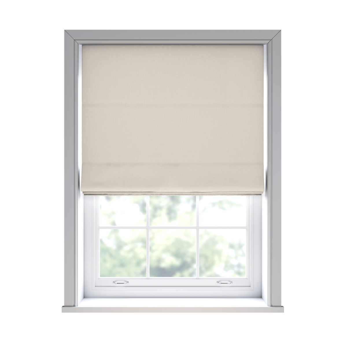 Lorenzo Ivory Roman Blinds - Zen Shades