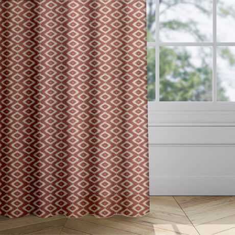 Lovella Red Curtains - Zen Shades