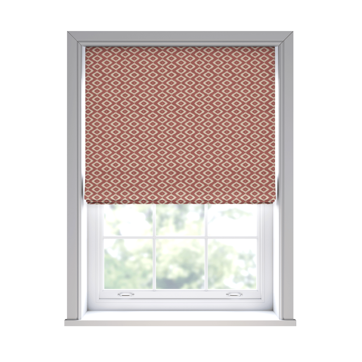 Lovella Red Roman Blinds - Zen Shades