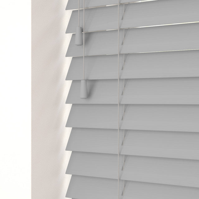 Mission Fine Grain Faux Wood Blinds - Zen Shades