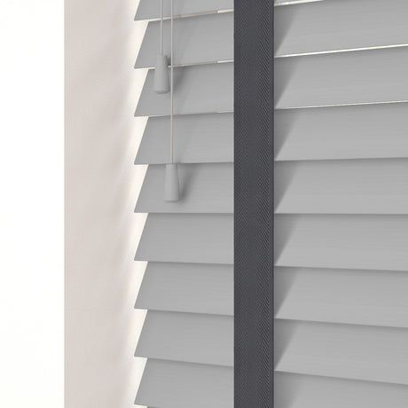 Mission Fine Grain Faux Wood Blinds With Static Tapes - Zen Shades