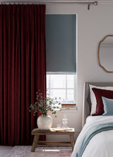 Ortega Cranberry Curtains - Zen Shades