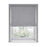 Ortega Silver Roman Blinds - Zen Shades