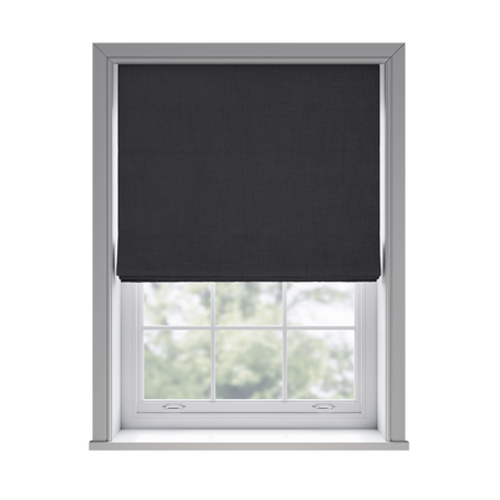 Ortega Smoke Roman Blinds - Zen Shades