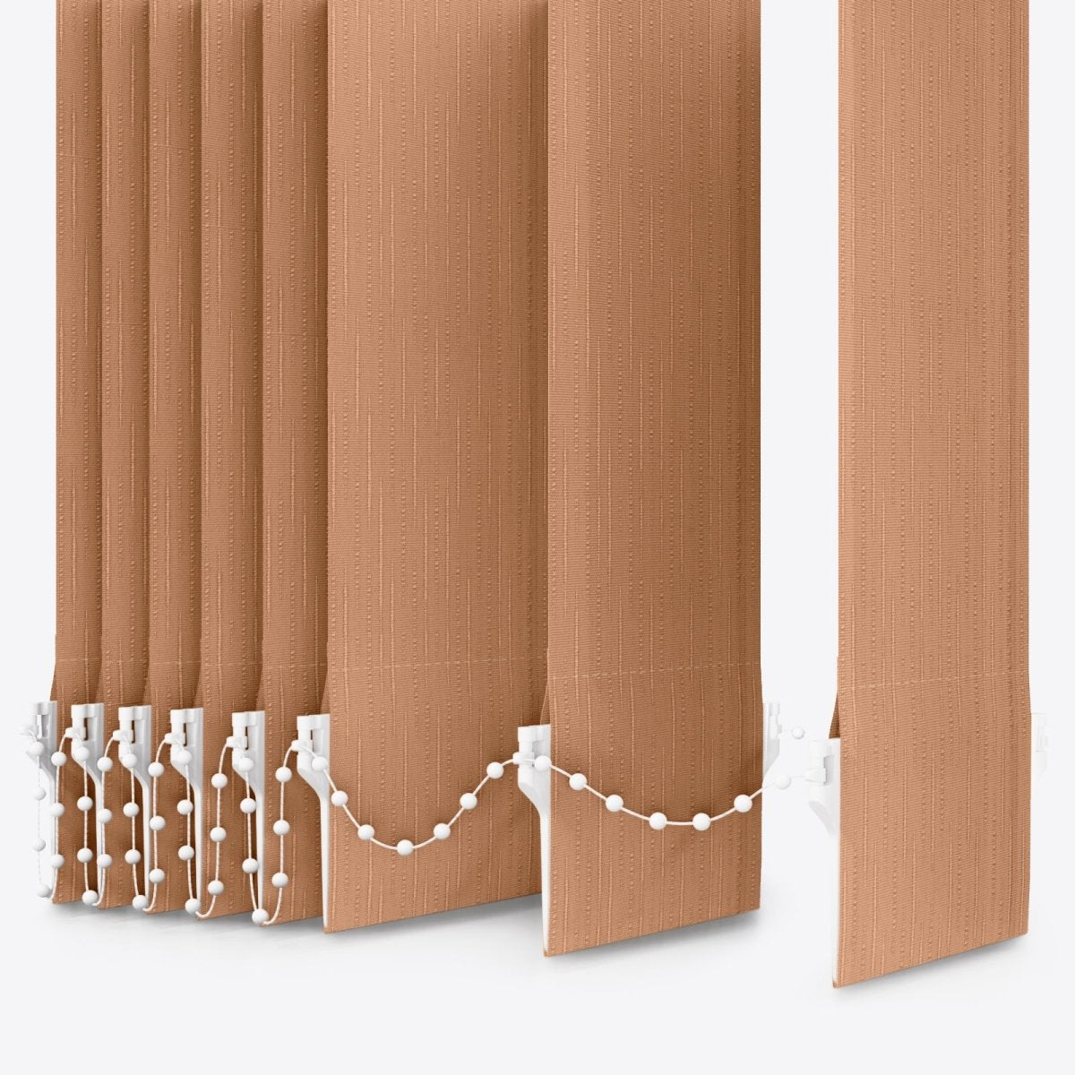 Pacific Cognac Brown Vertical Blinds Replacement Slats - Zen Shades