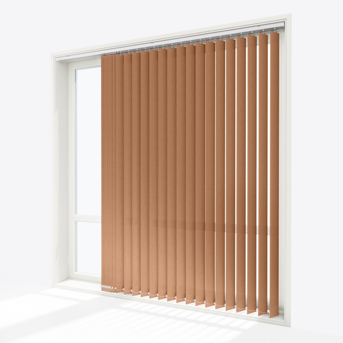 Pacific Cognac Brown Vertical Blinds Replacement Slats - Zen Shades