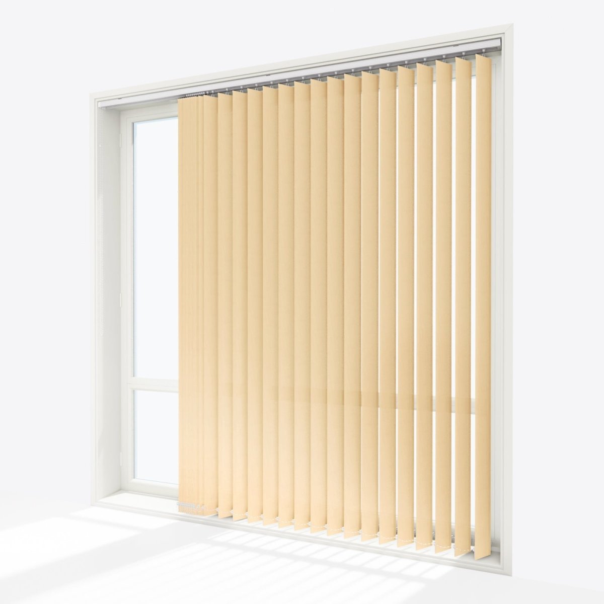 Pacific Gray Sand Vertical Blinds - Zen Shades