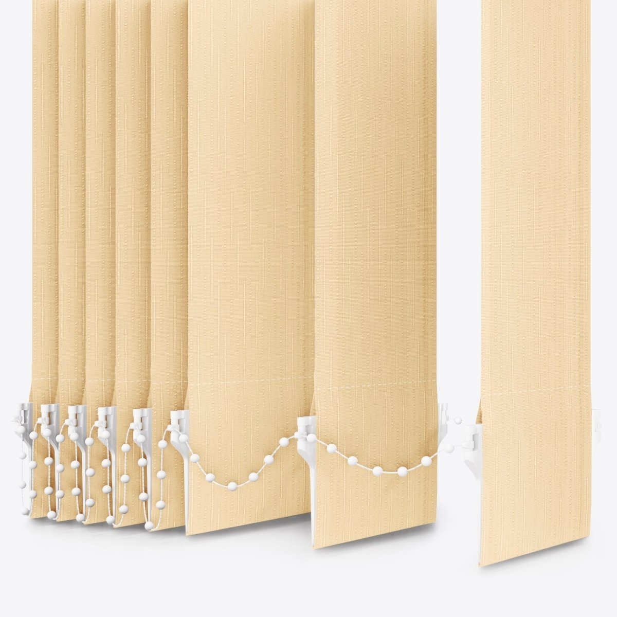 Pacific Gray Sand Vertical Blinds Replacement Slats - Zen Shades