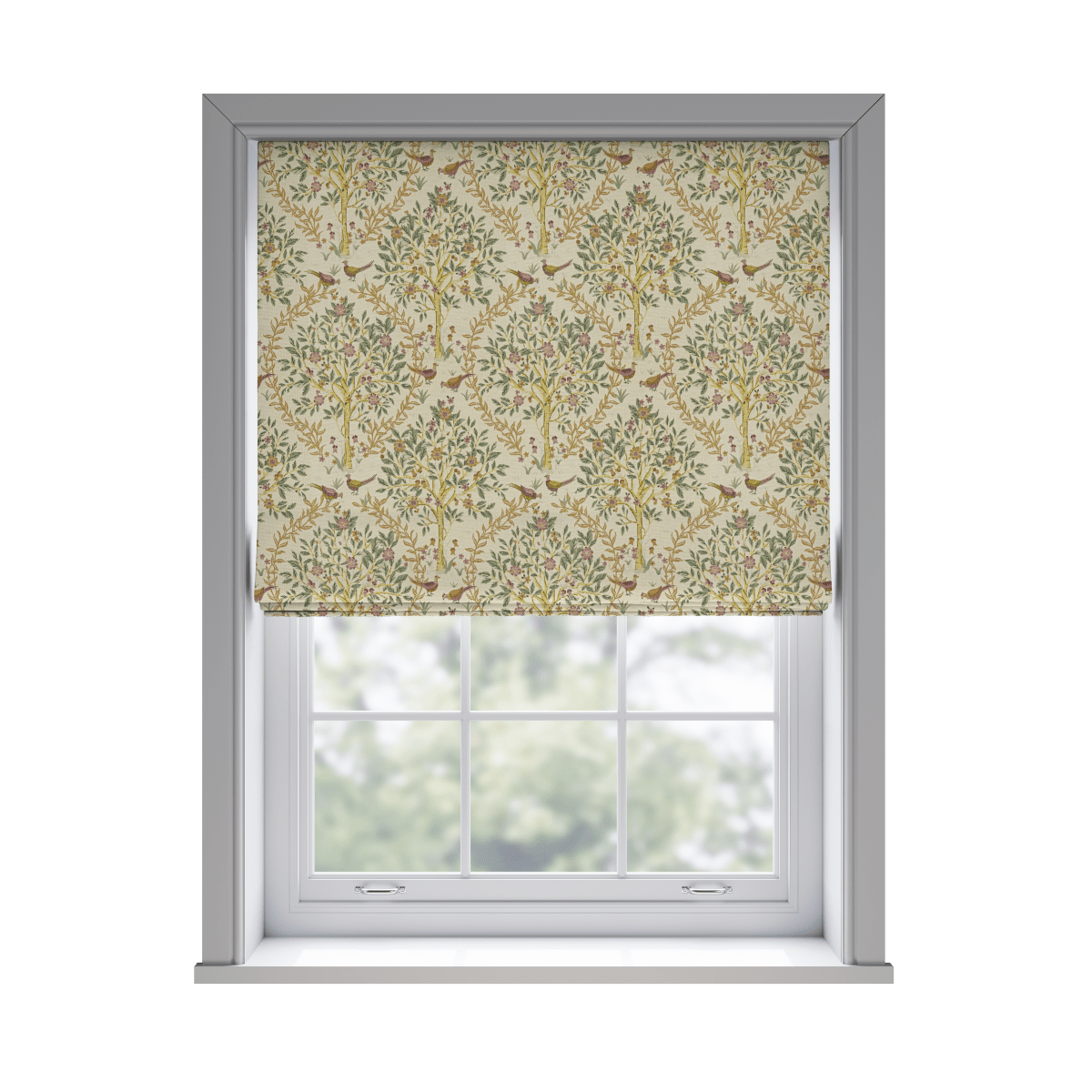 Pavo Muscovado Roman Blinds - Zen Shades