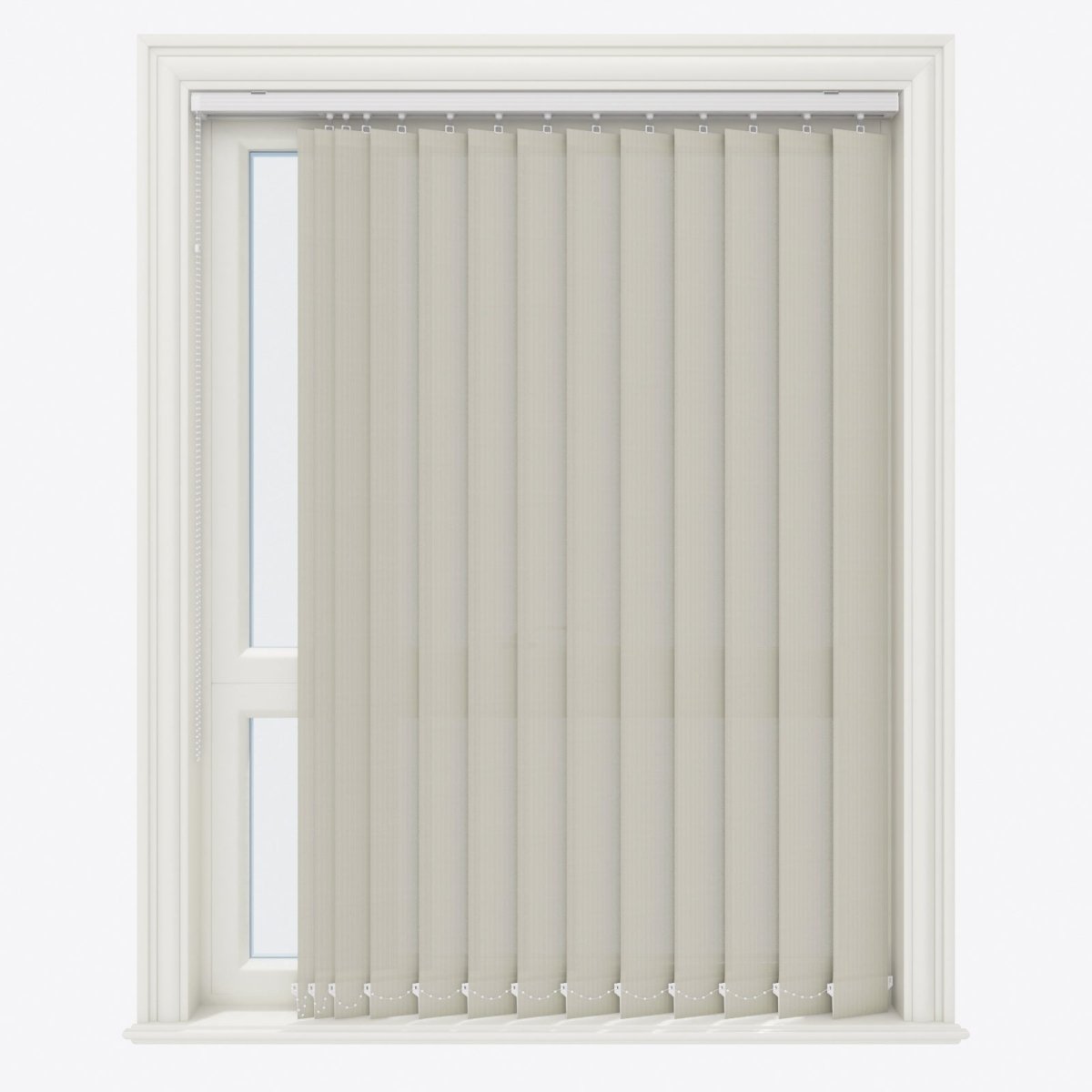 Pencil Stripe Agate Gray Vertical Blinds - Zen Shades