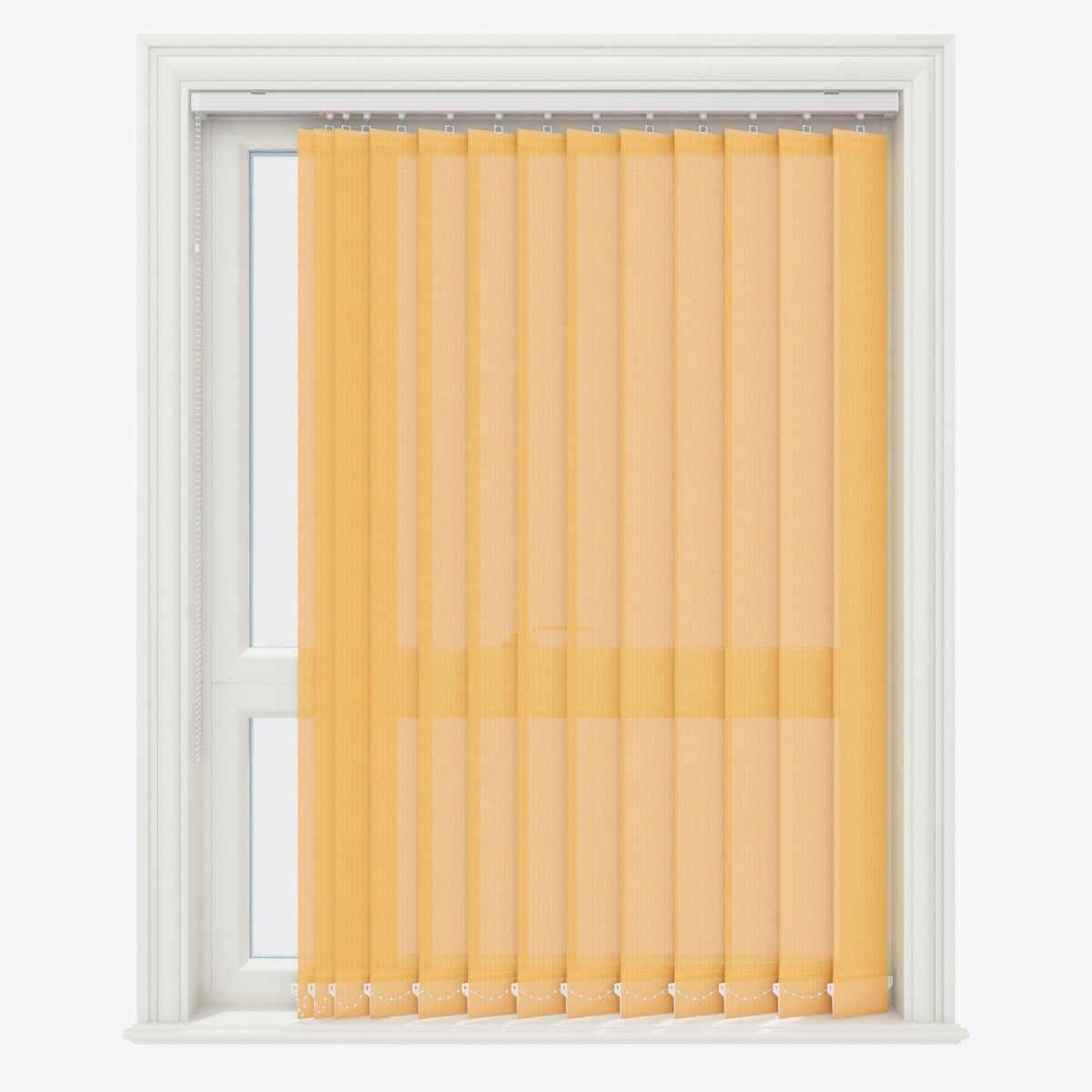 Pencil Stripe Amber Yellow Vertical Blinds Replacement Slats - Zen Shades