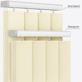 Pencil Stripe Anise Flower Vertical Blinds - Zen Shades