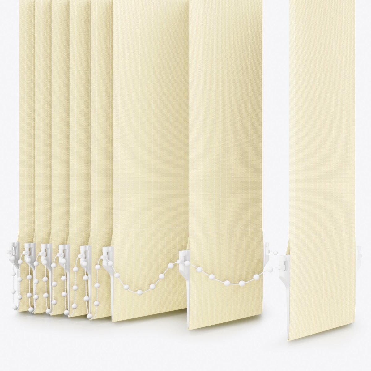 Pencil Stripe Anise Flower Vertical Blinds - Zen Shades